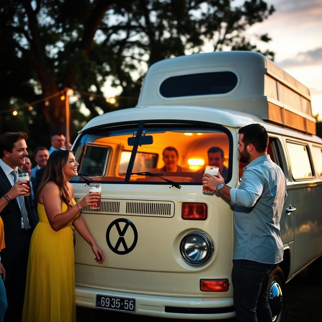 Soirée de mariage autour du bière truck